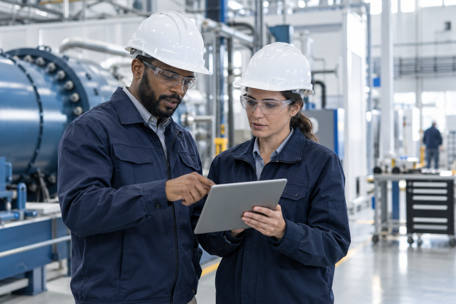 Illustrative manufacturing scene