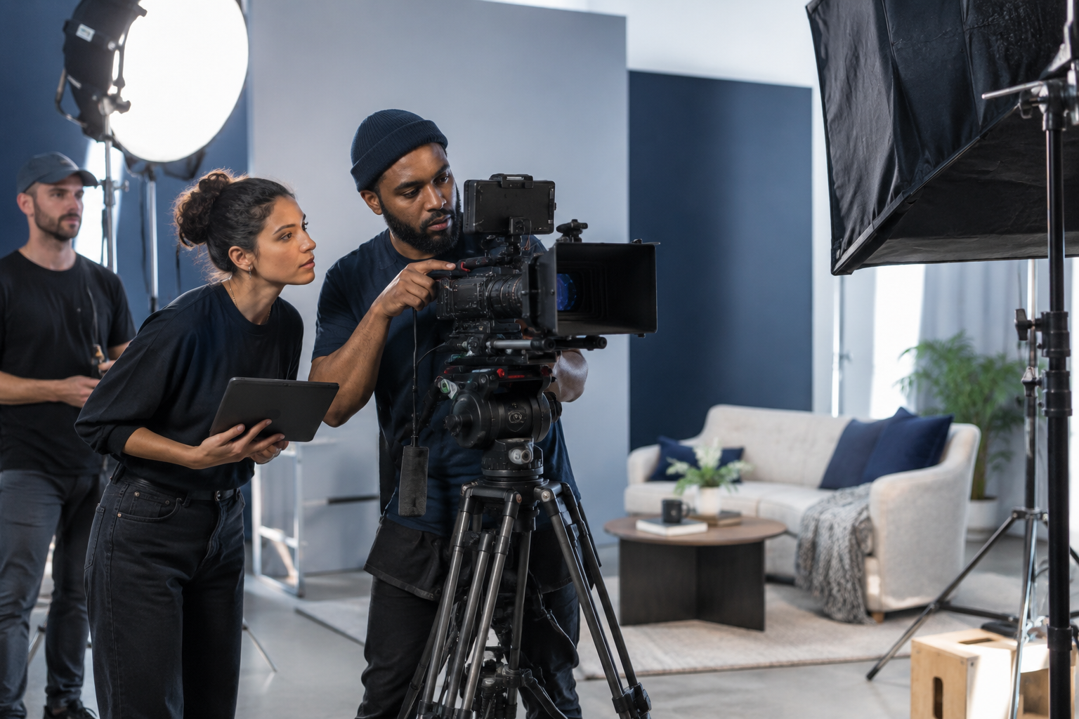 Illustrative media & entertainment scene
